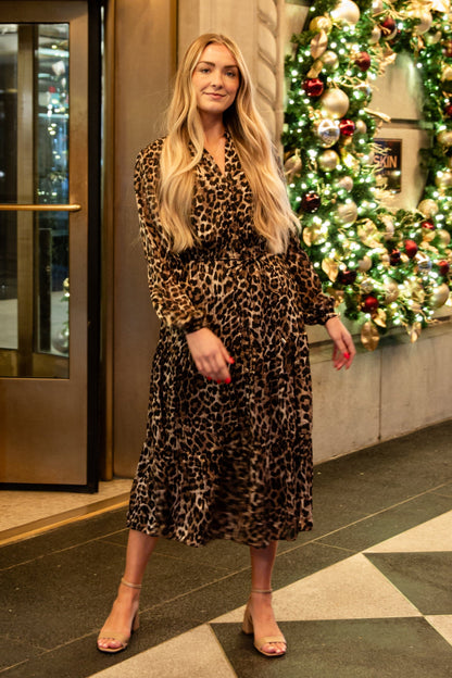 Uniquely Confident Leopard Midi Dress