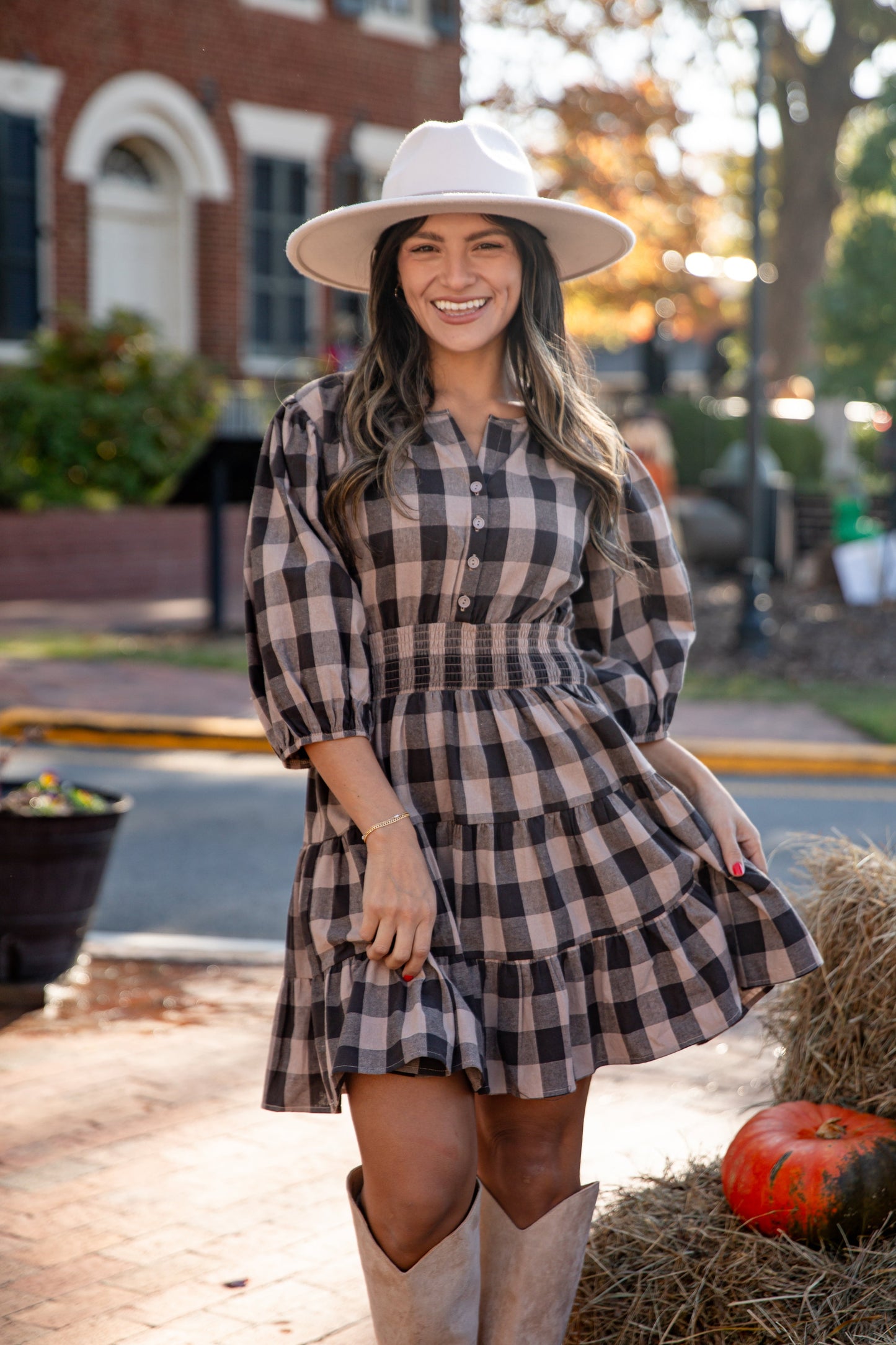Don't Think Twice Plaid Mini Dress