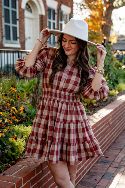 Don't Think Twice Plaid Mini Dress