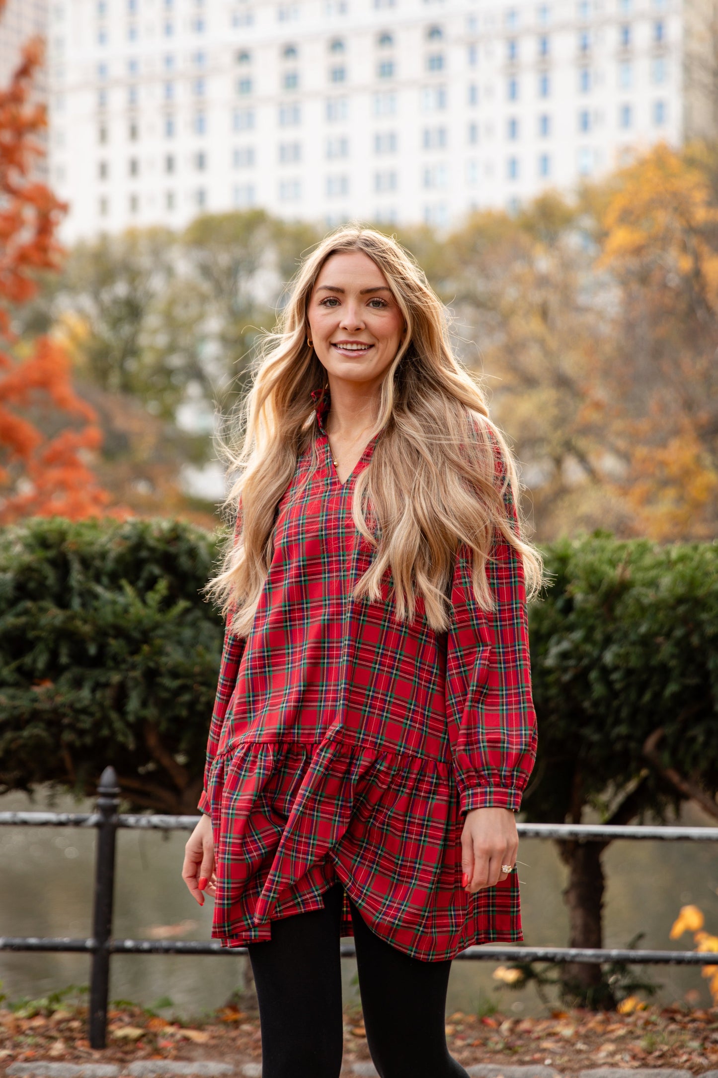 Tis The Season Red Plaid Mini Dress