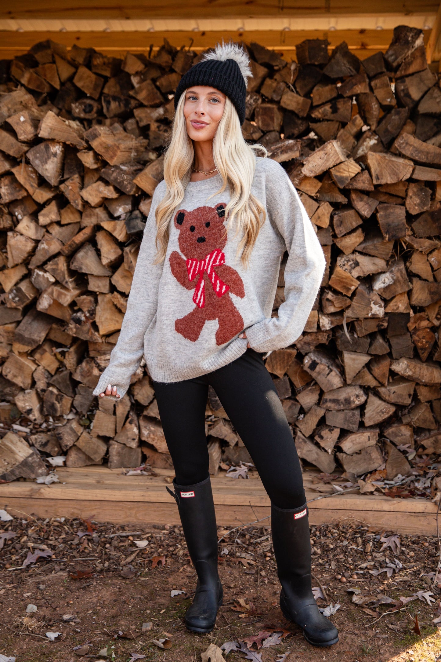 Beary Merry Christmas Heather Grey Sweater