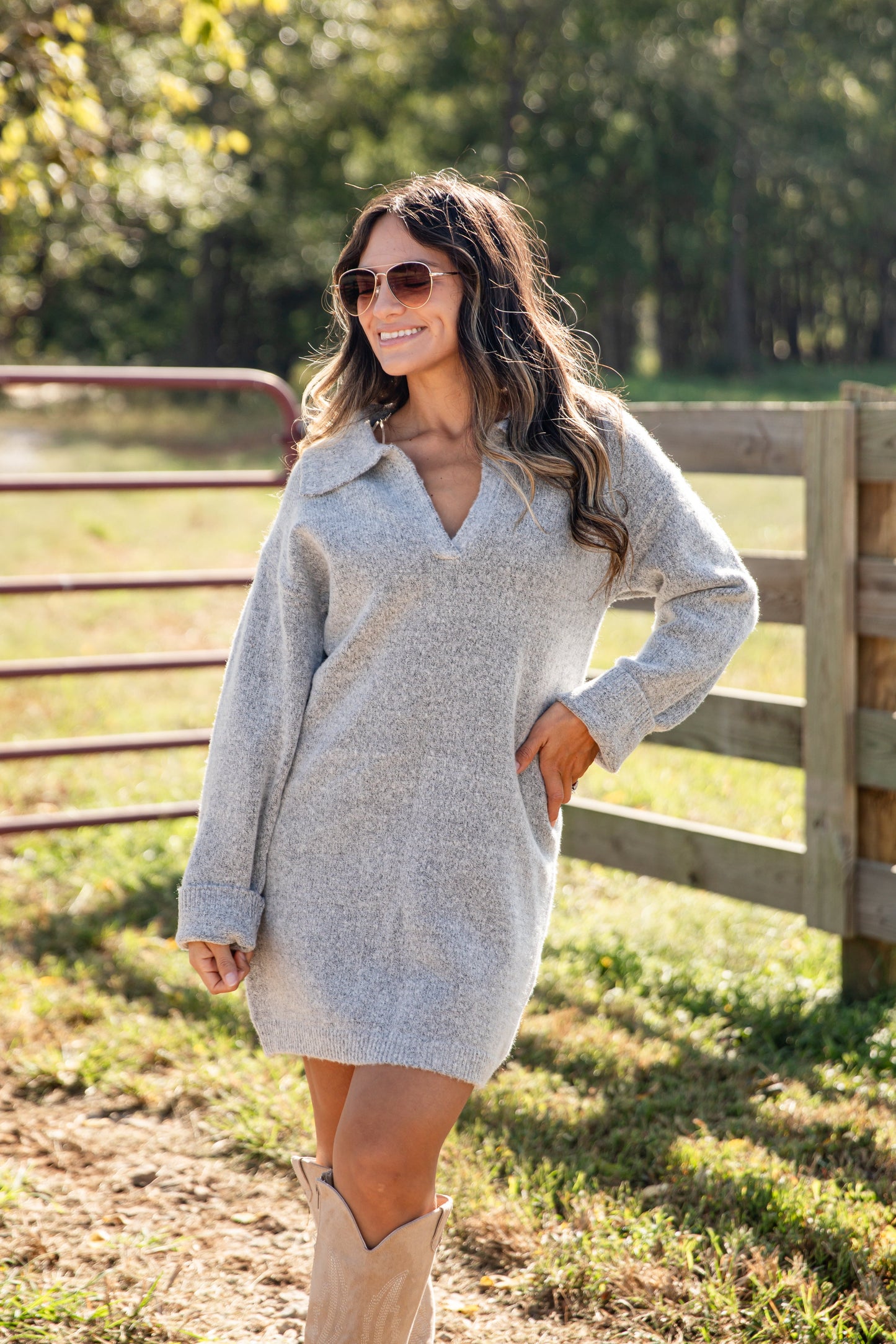 Until I Found You Sweater Dress