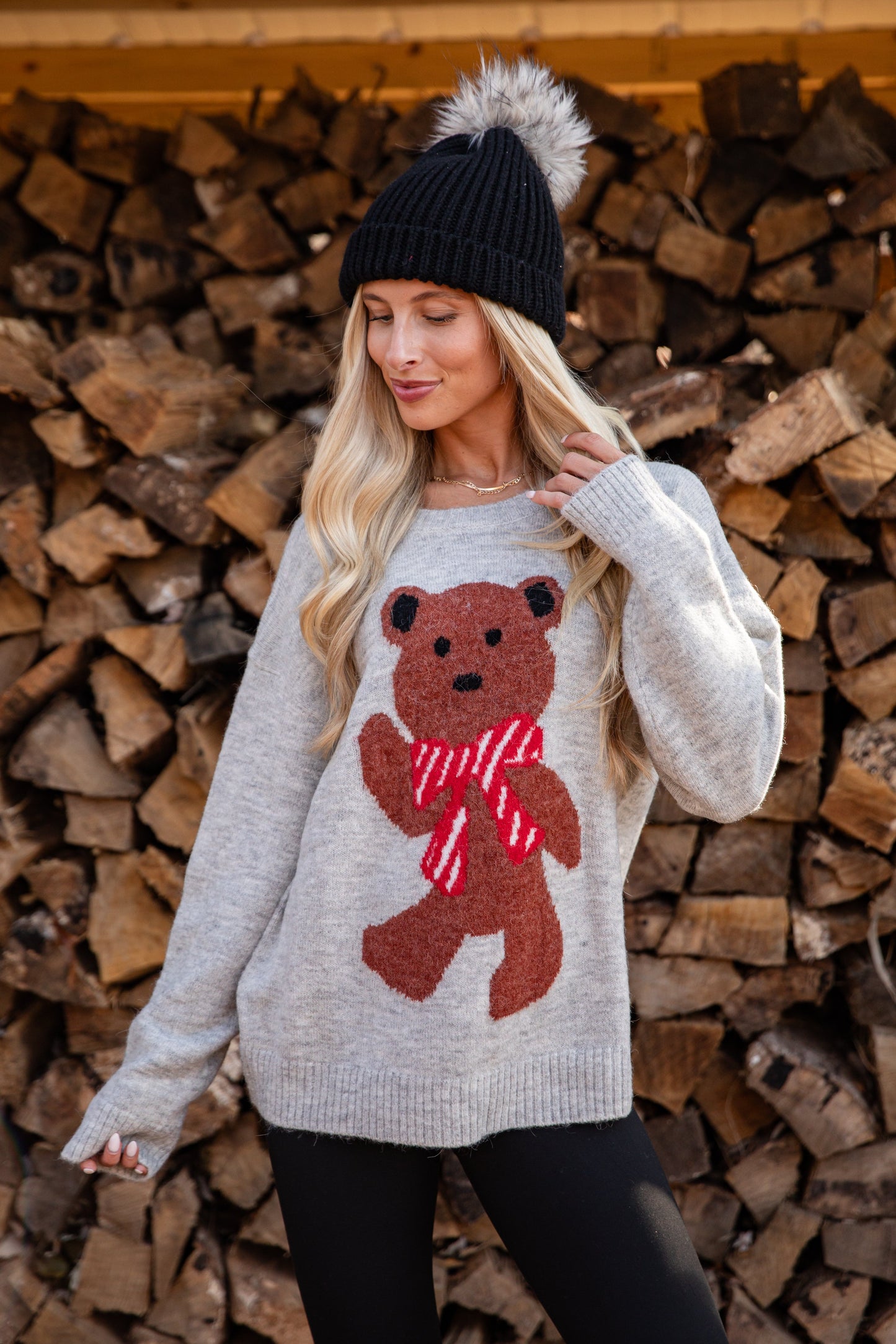 Beary Merry Christmas Heather Grey Sweater