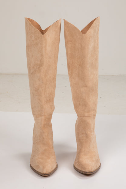 Downtown Darling Beige Boots