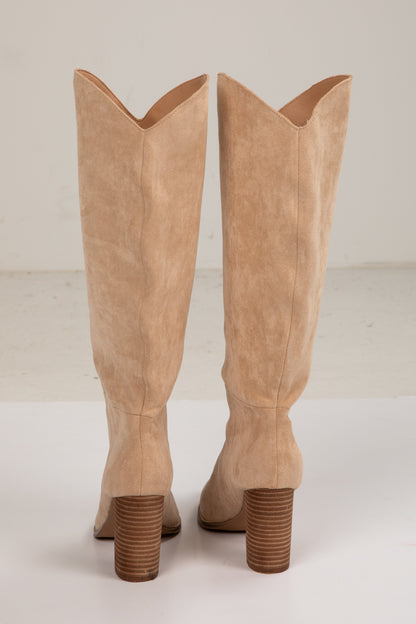Downtown Darling Beige Boots