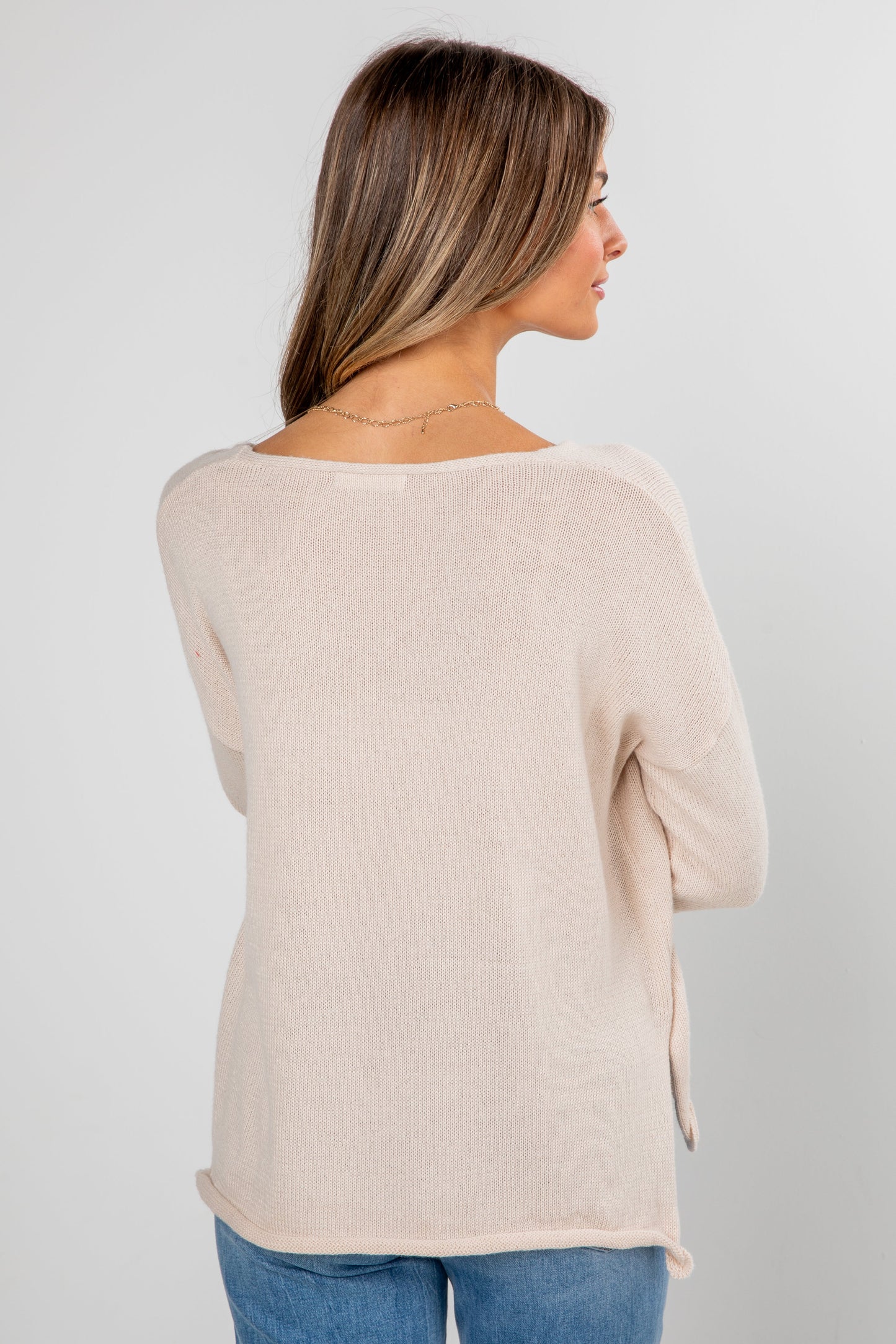 Beige Merry Sweater - DOORBUSTER