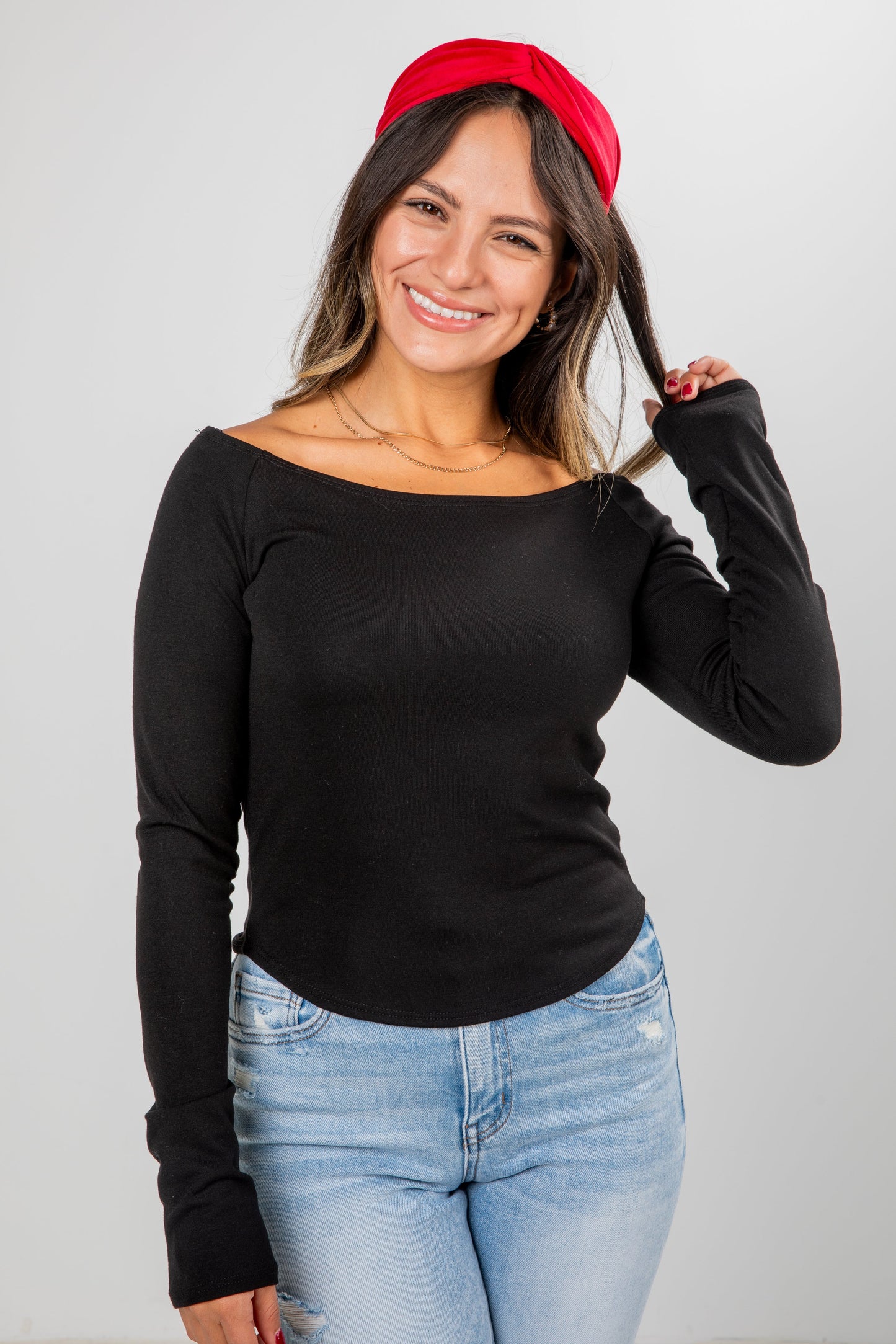 Holly Everyday Boat Neck Top - DOORBUSTER