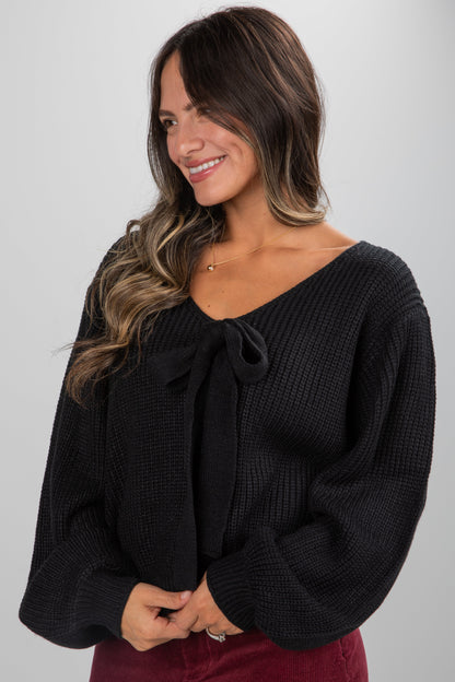 Cozy Sweetness Bow Sweater - DU DEAL