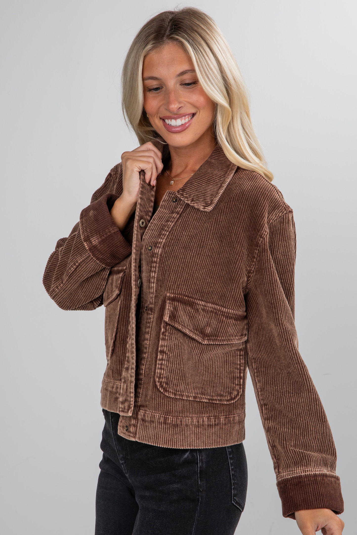 Style Expedition Brown Corduroy Jacket - DU DEAL