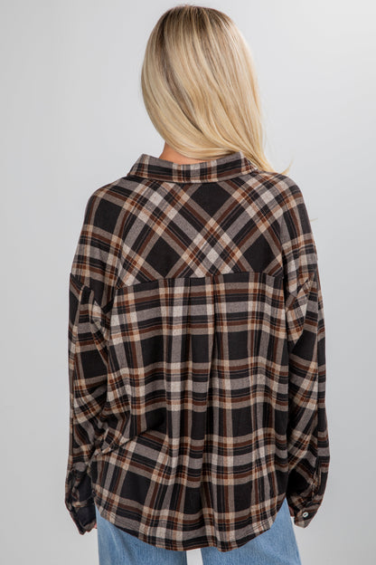 Changing Leaves Brown Plaid Flannel
