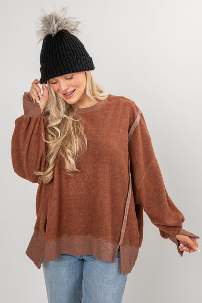 Snuggly Touch Soft Knit Oversized Pullover - DOORBUSTER