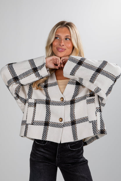 City Strolls Plaid Jacket