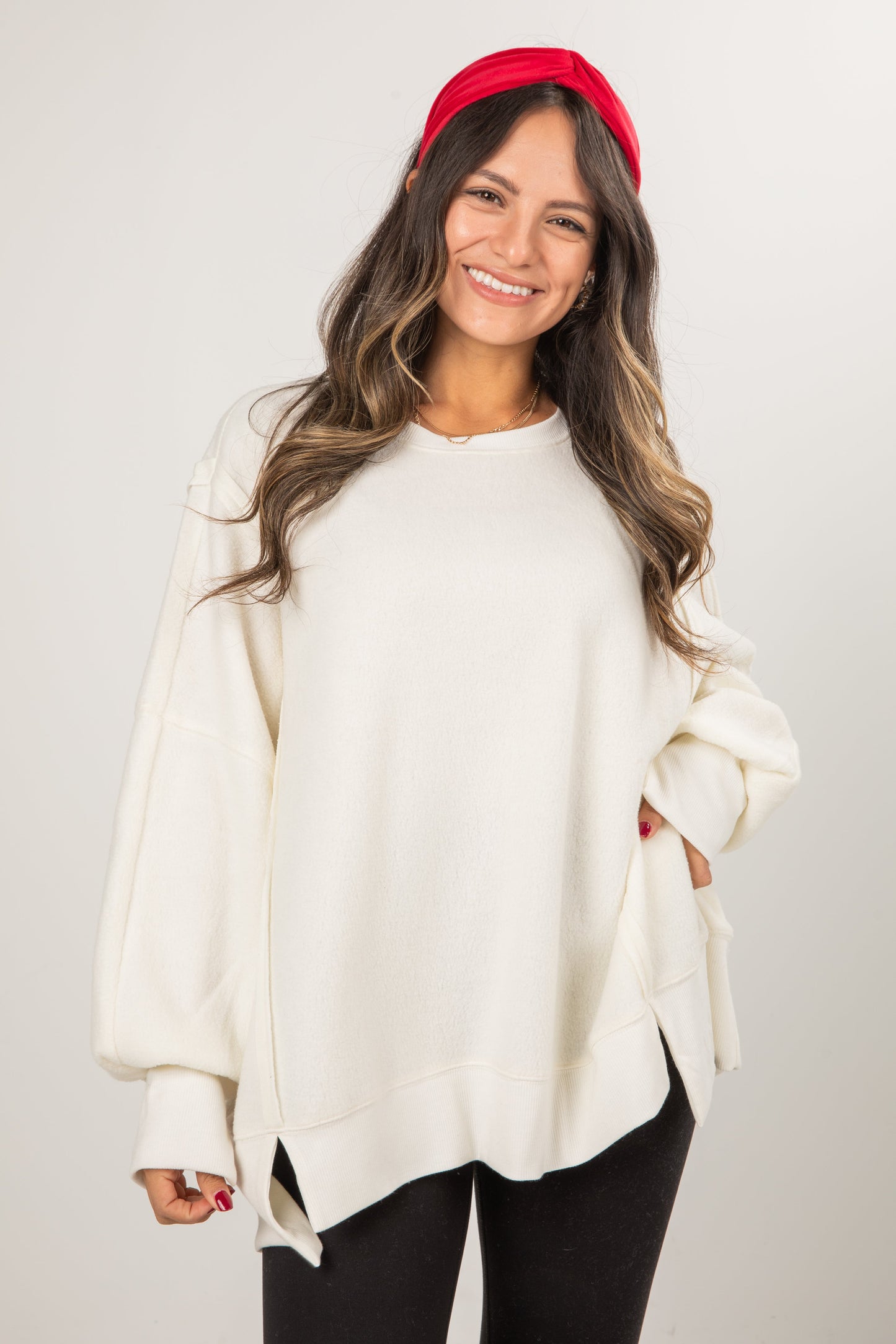 Snuggly Touch Soft Knit Oversized Pullover - DOORBUSTER