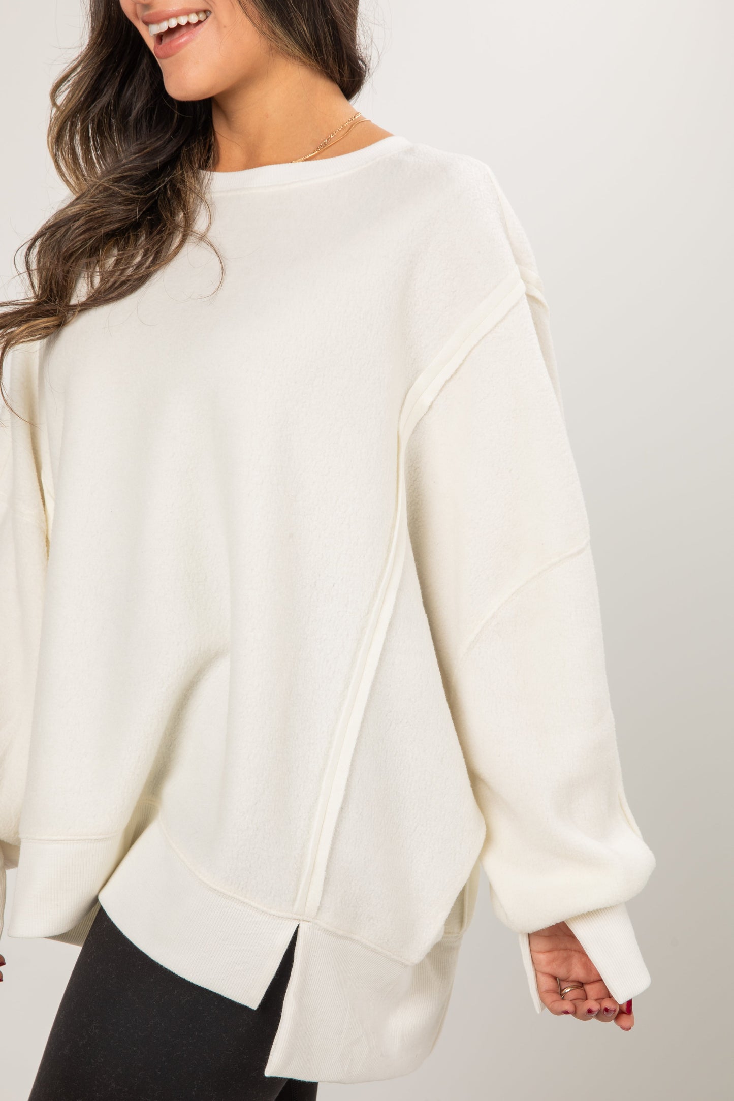 Snuggly Touch Soft Knit Oversized Pullover - DOORBUSTER