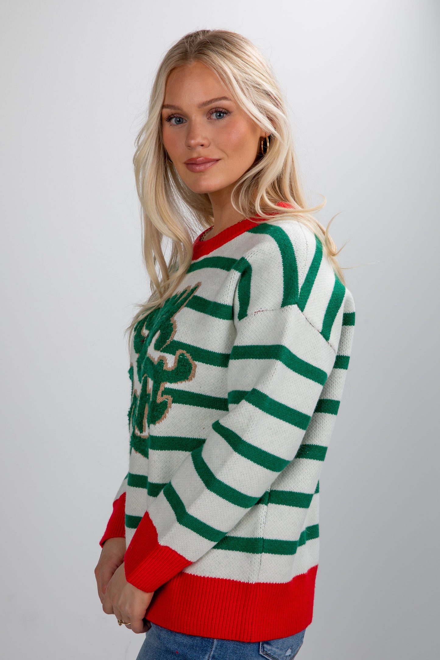 Merry & Bright Striped Sweater
