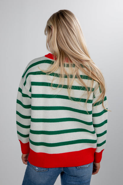 Merry & Bright Striped Sweater