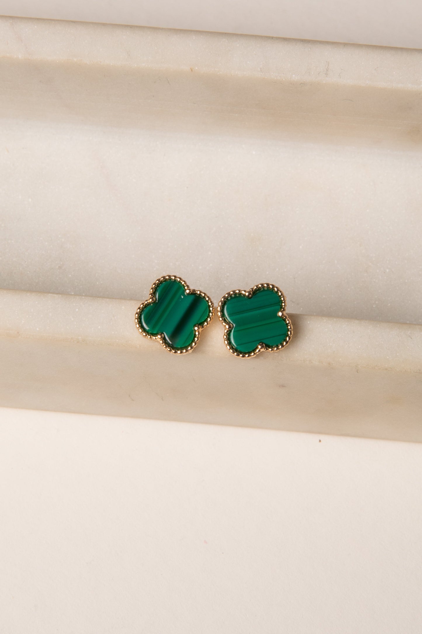 Audrey Quatrefoil Stud Earrings