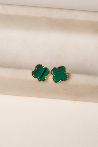 Audrey Quatrefoil Stud Earrings