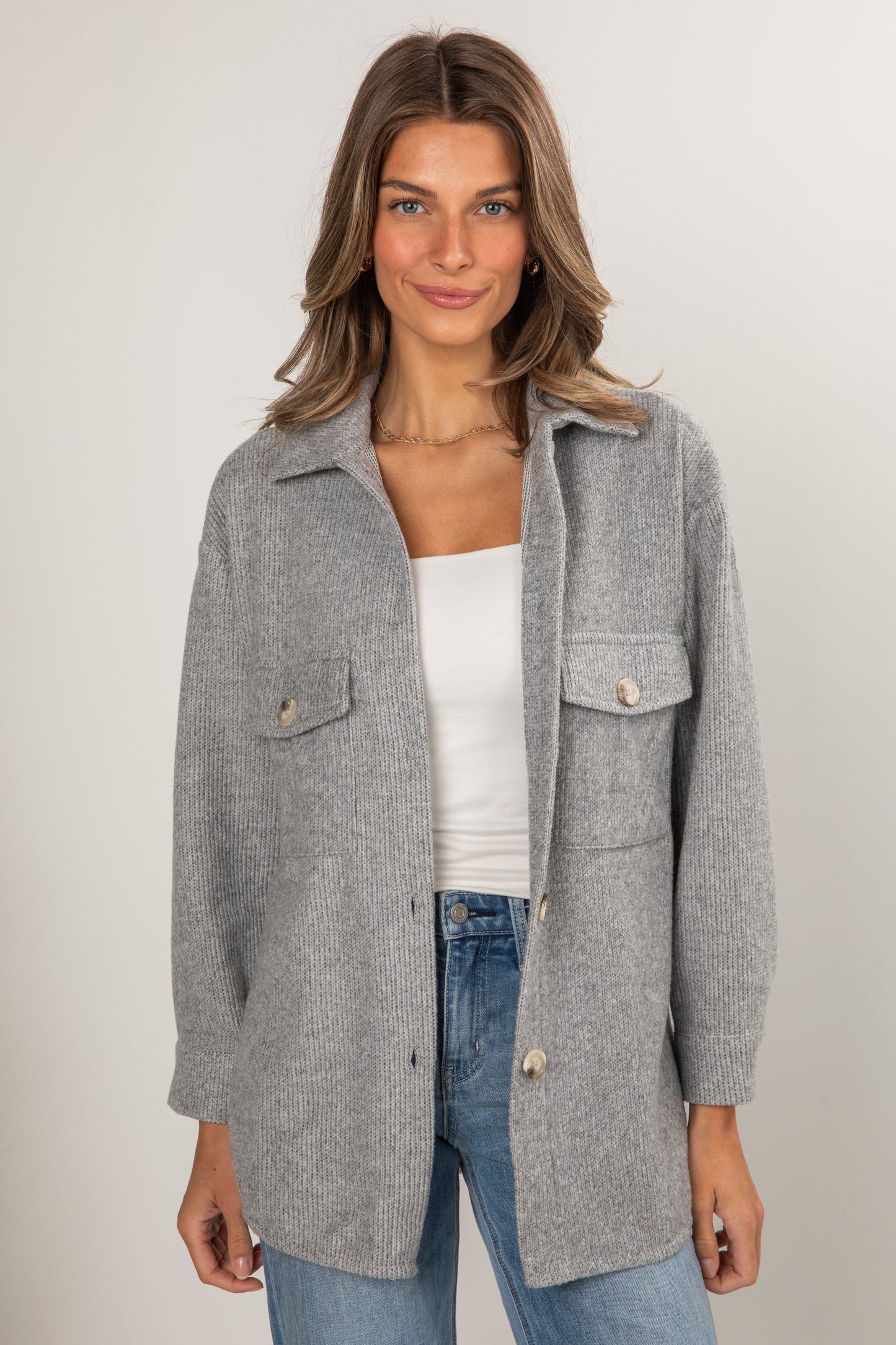 Good News Soft Knit Shacket - DOORBUSTER