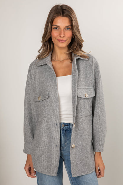 Good News Soft Knit Shacket - DOORBUSTER