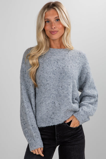 Cozy Inclination Grey Sweater