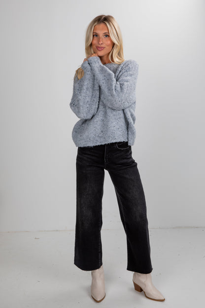 Cozy Inclination Grey Sweater