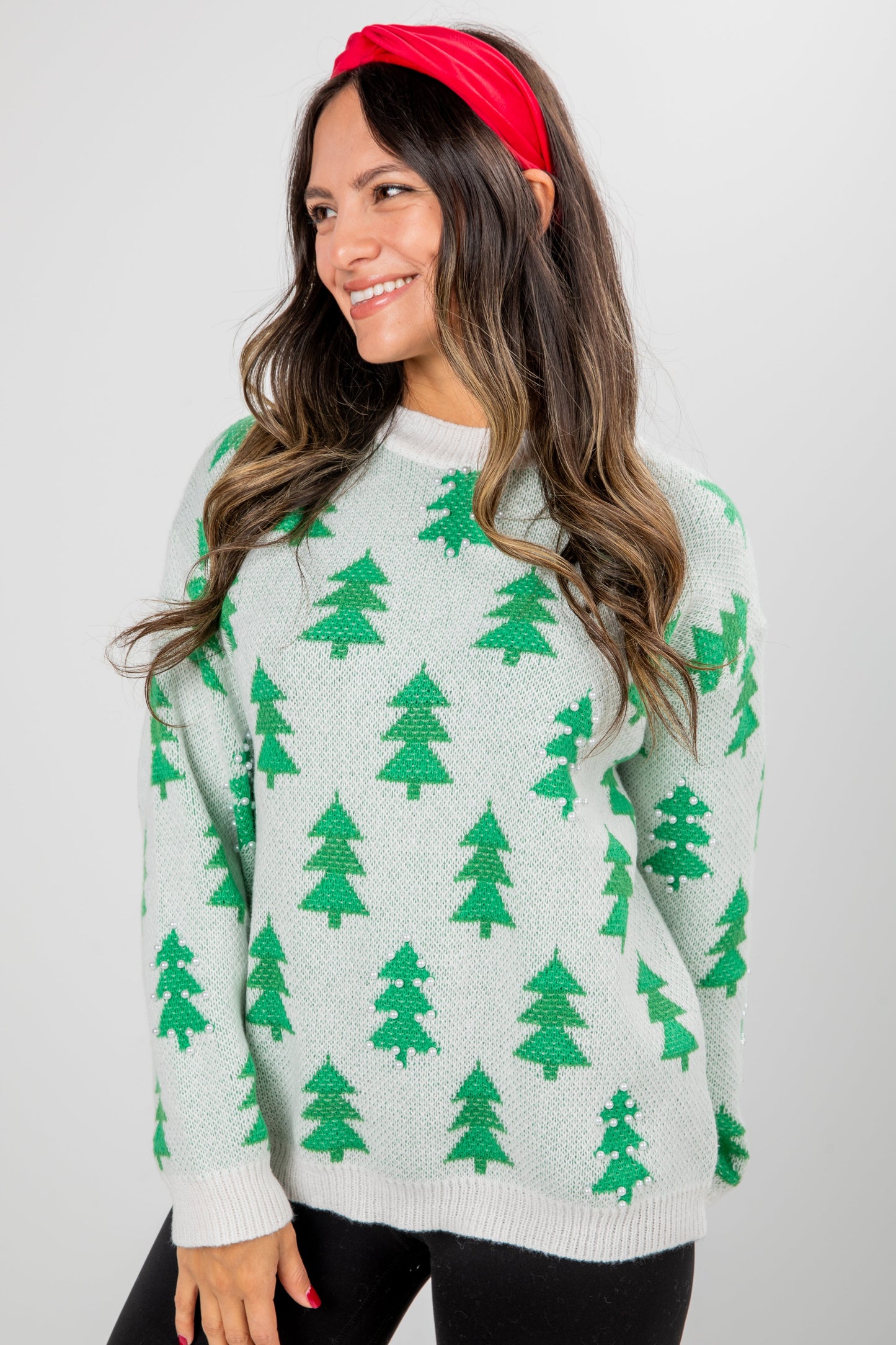I'll Be Home Christmas Tree Sweater - DOORBUSTER