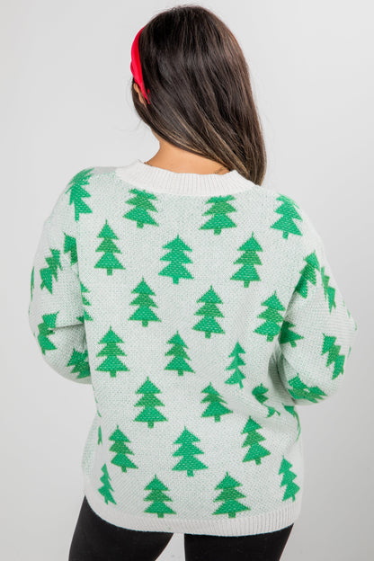 I'll Be Home Christmas Tree Sweater - DOORBUSTER