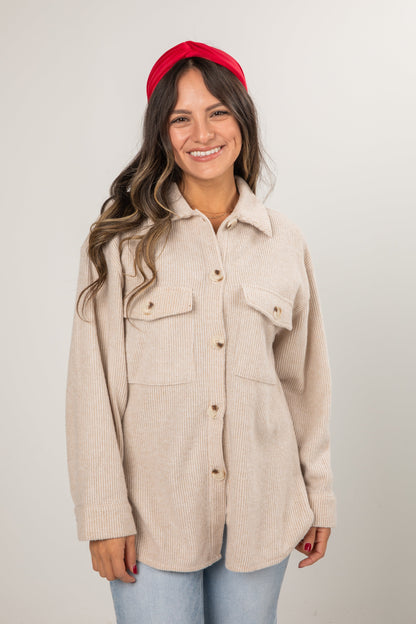 Good News Soft Knit Shacket - DOORBUSTER