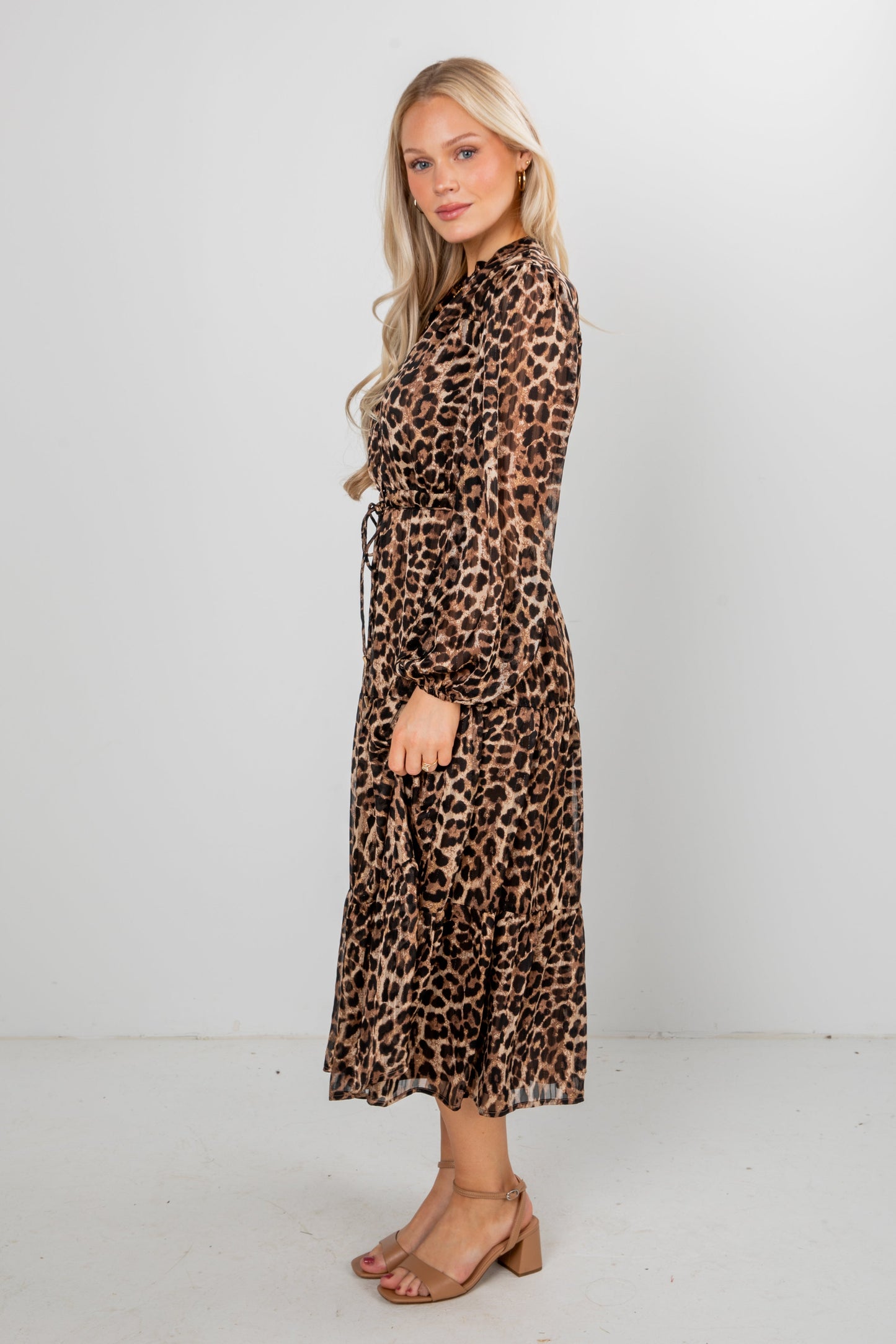 Uniquely Confident Leopard Midi Dress