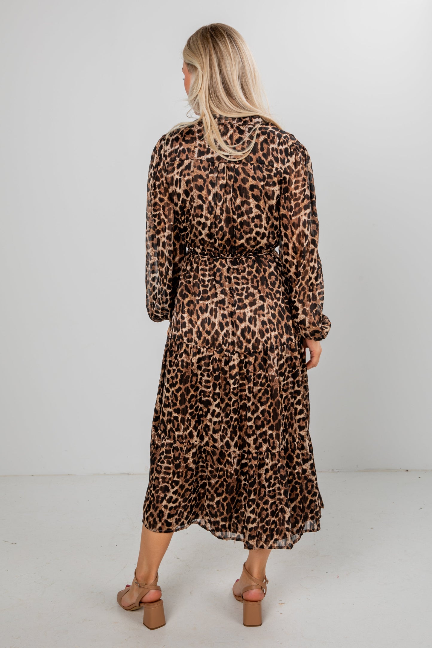 Uniquely Confident Leopard Midi Dress