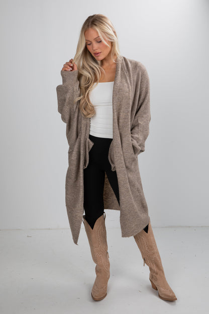 Cozy Inclination Longline Cardigan