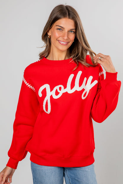 Red Jolly Pullover