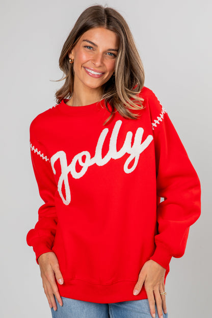Red Jolly Pullover