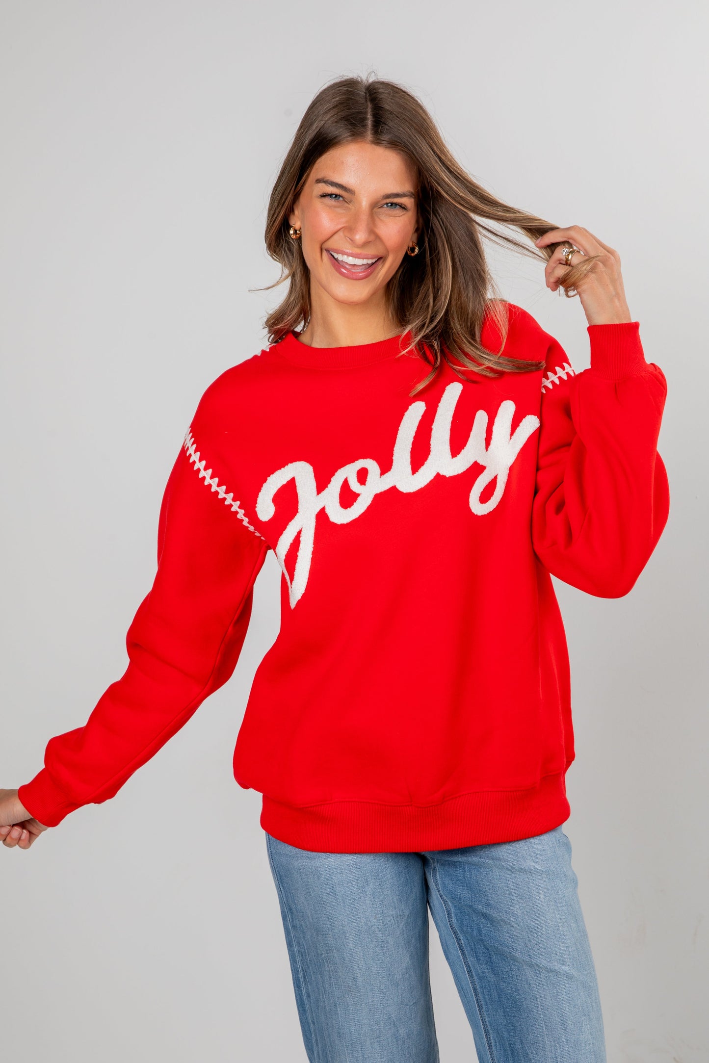Red Jolly Pullover