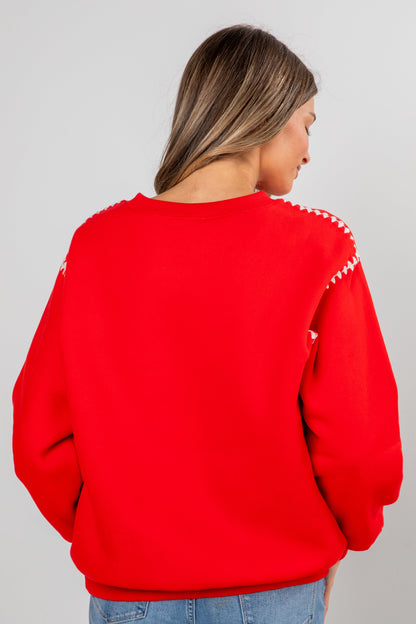 Red Jolly Pullover