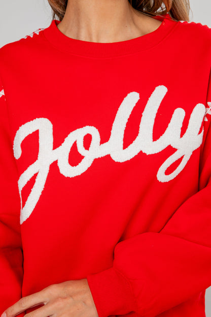 Red Jolly Pullover