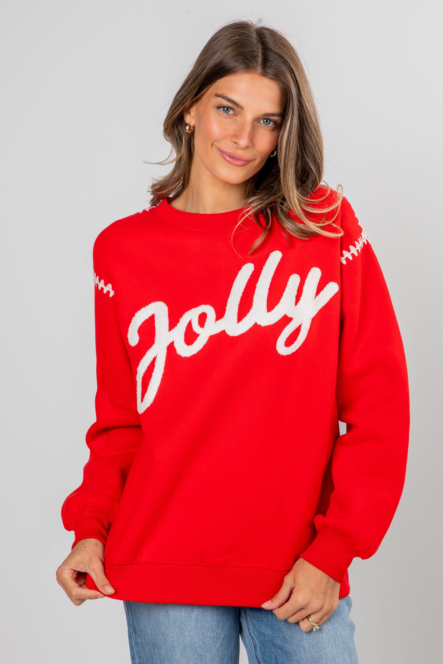Red Jolly Pullover