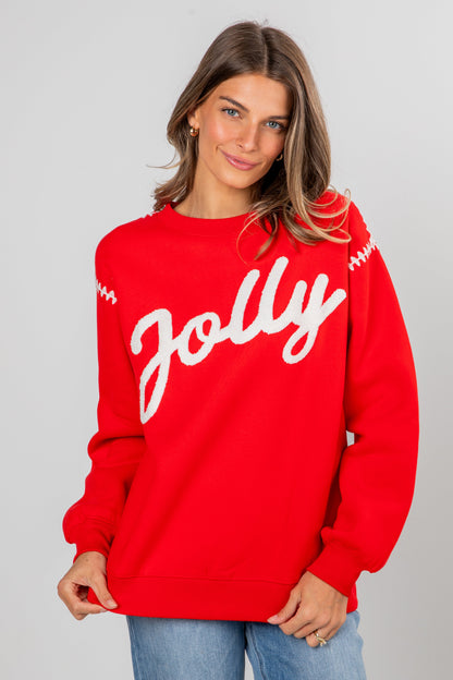 Red Jolly Pullover
