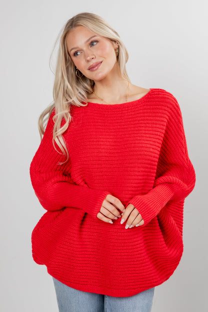 Hear The Bells Oversized Sweater - DOORBUSTER