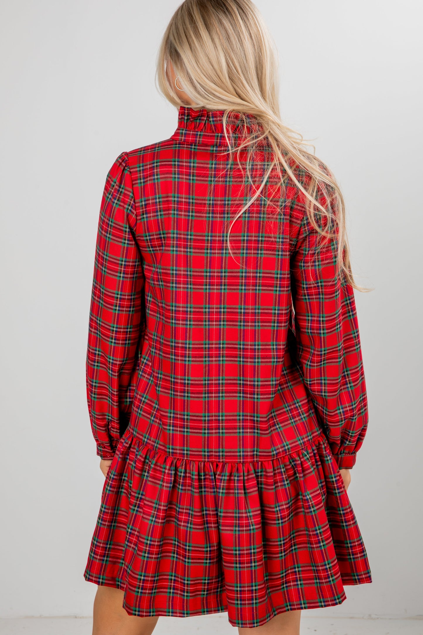 Tis The Season Red Plaid Mini Dress