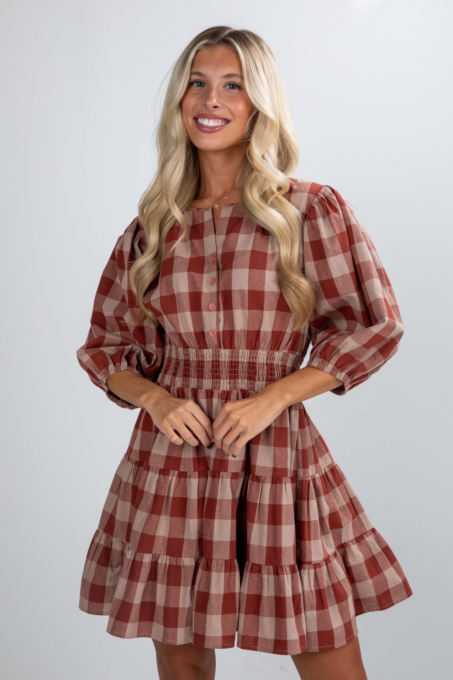 Don't Think Twice Plaid Mini Dress