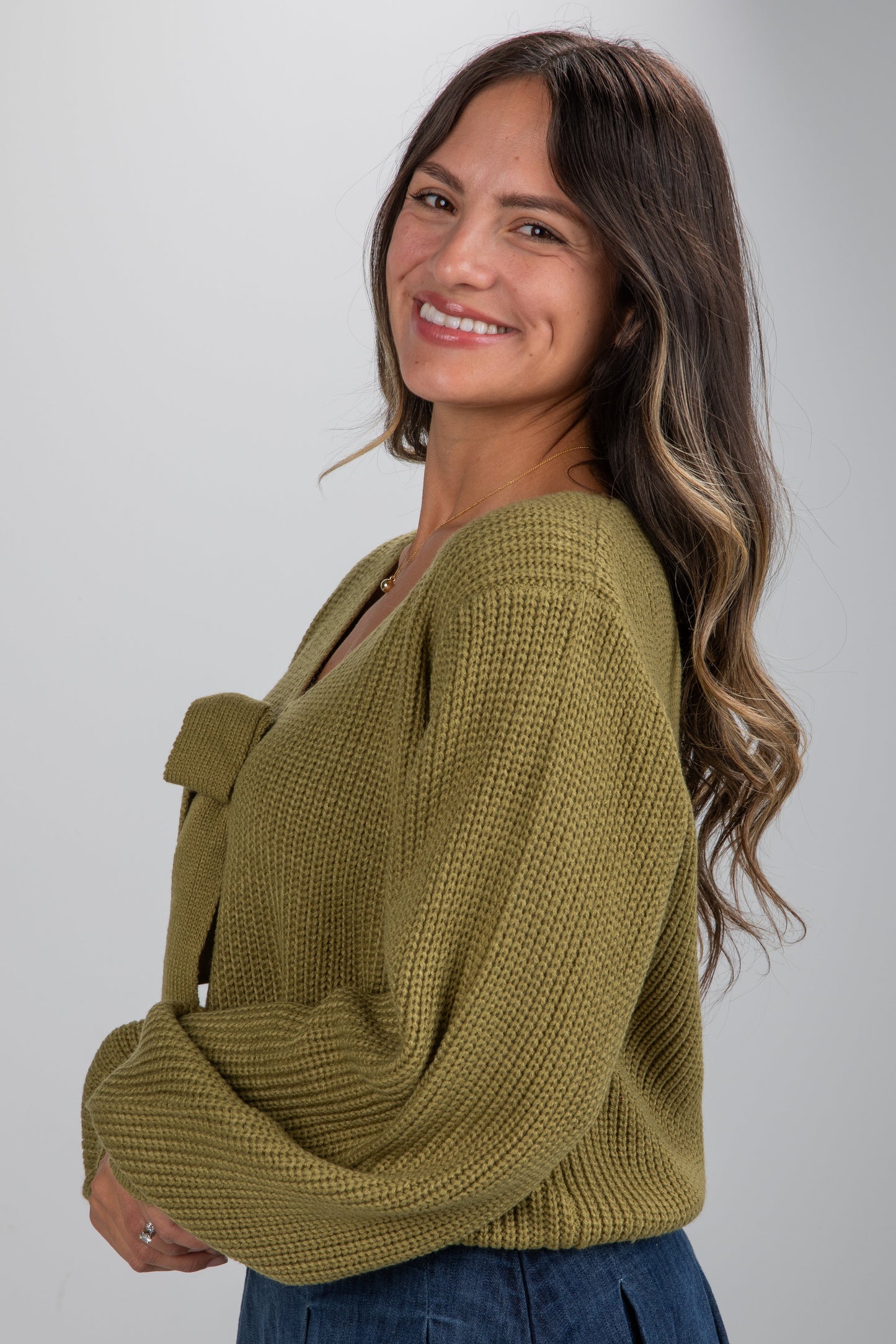 Cozy Sweetness Bow Sweater - DU DEAL
