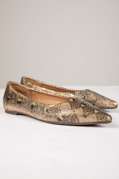 Run The Show Pointed Toe Flats