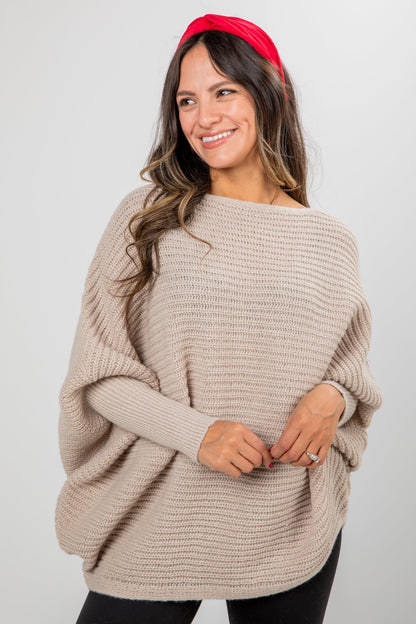 Hear The Bells Oversized Sweater - DOORBUSTER