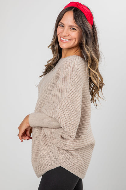 Hear The Bells Oversized Sweater - DOORBUSTER