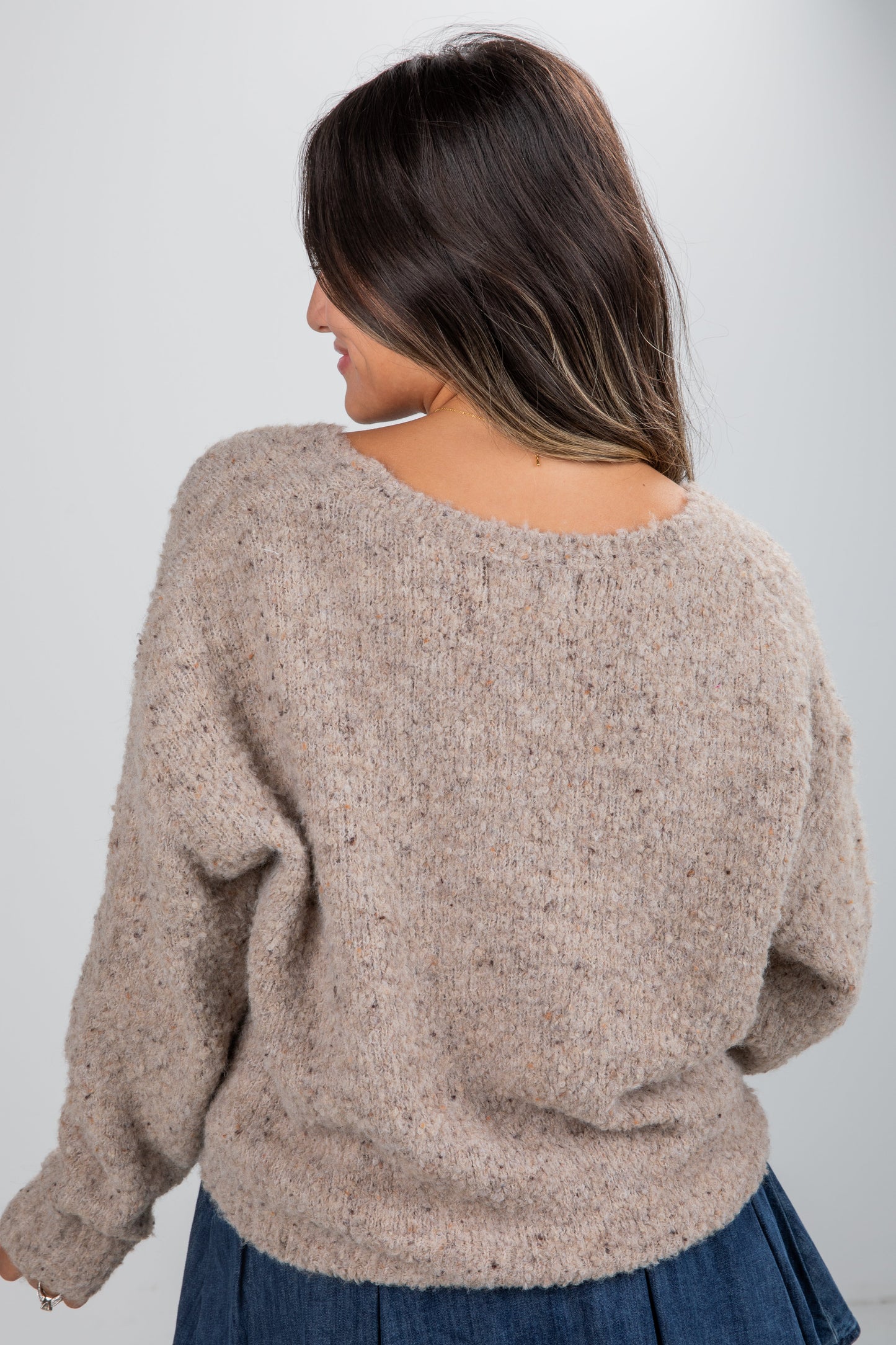 Modern Status Taupe Sweater