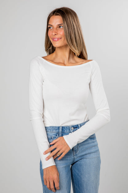 Holly Everyday Boat Neck Top - DOORBUSTER