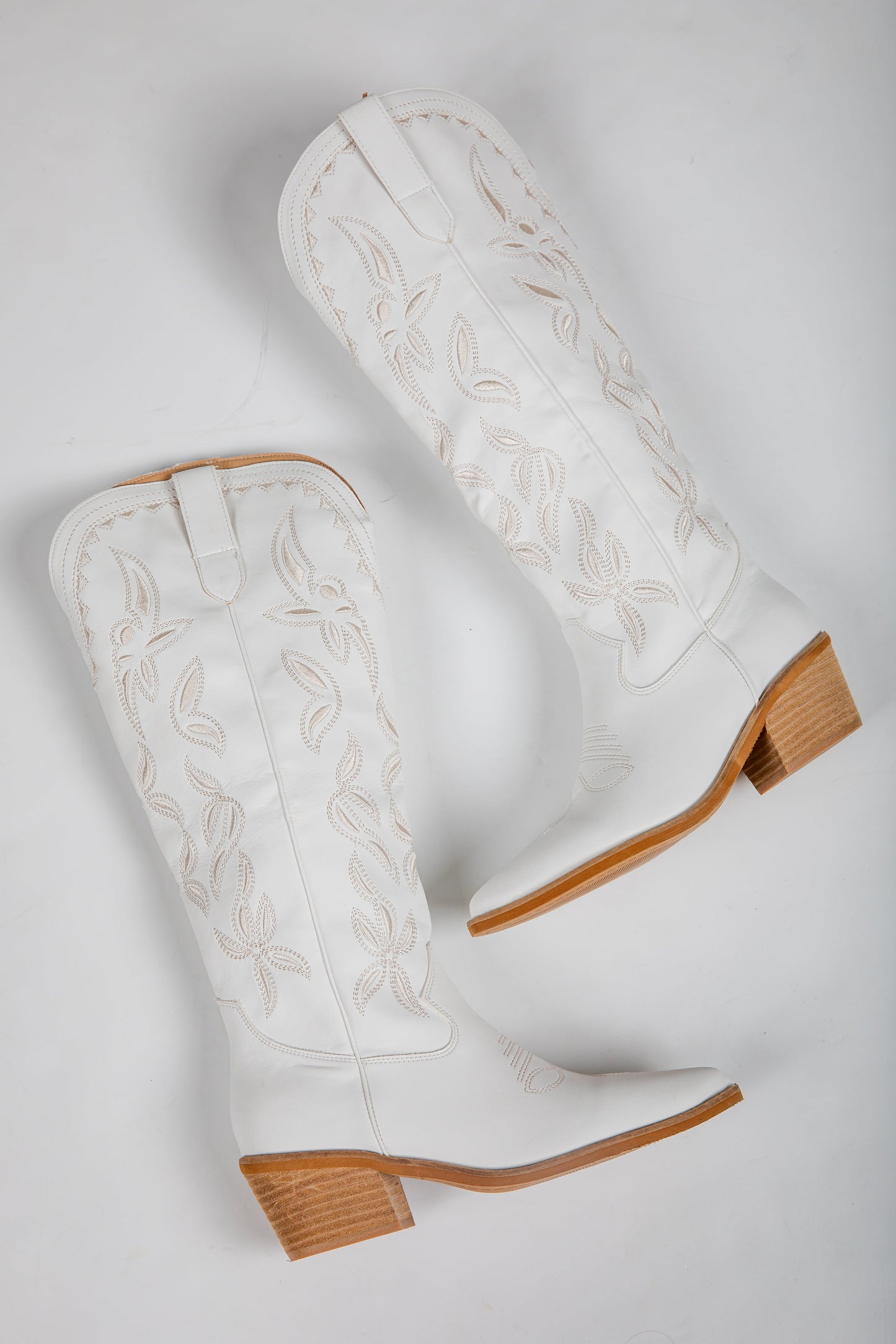 Let It Be Known White Western Boots