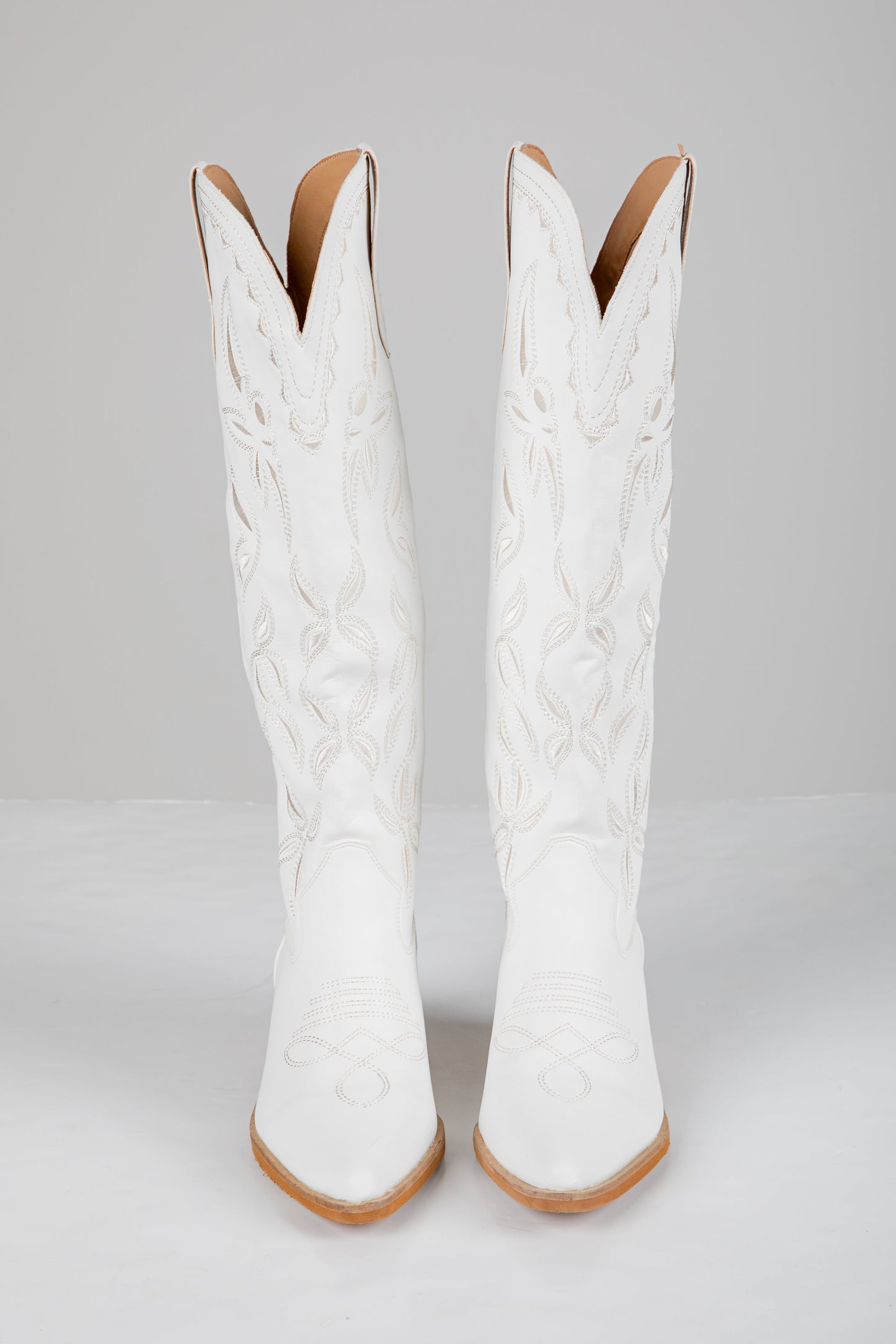 Let It Be Known White Western Boots